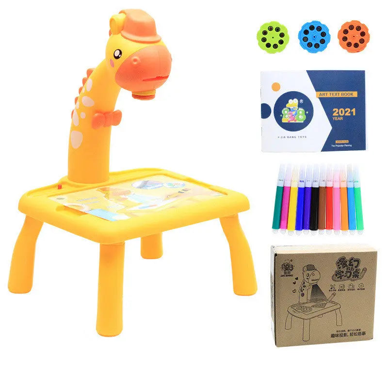 Children LED Projector Art Drawing Table Toys Painting Board Desk beldemo5-toys2
