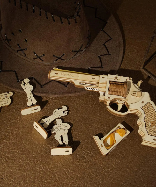 ROKR Wooden Puzzle Gun Toys Model DIY 3D Building Kits For Gifts beldemo5-toys2