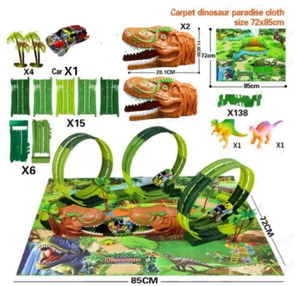 Children's Electric Assembled Track Racing Simulation Animal Tyrannosaurus Dinosaur Toy Puzzle Boy Gift beldemo5-toys2