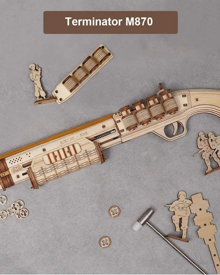 ROKR Wooden Puzzle Gun Toys Model DIY 3D Building Kits For Gifts beldemo5-toys2