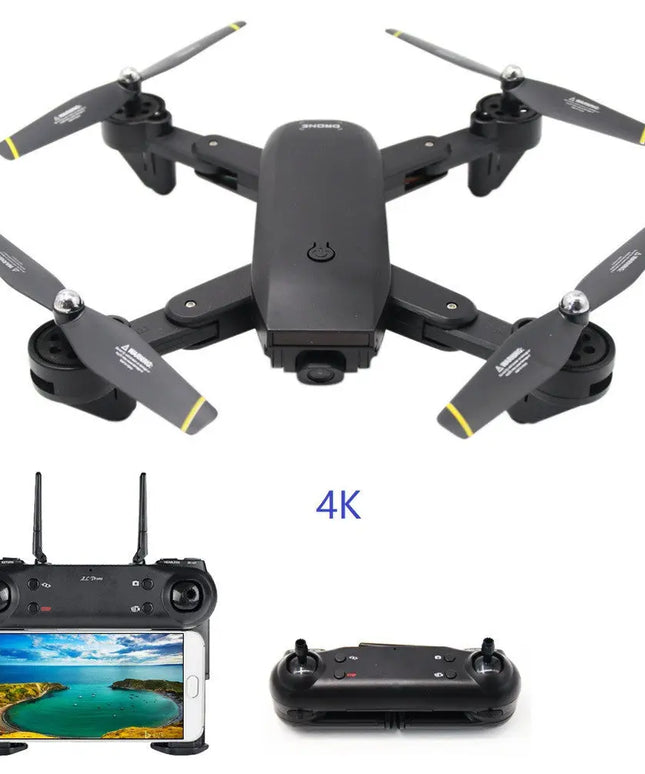 Drone Folding Dual Camera Aircraft DM107S Optical Flow Positioning 4K HD Aerial Photography Drone beldemo5-toys2