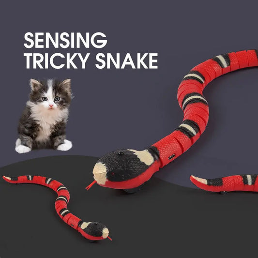 Smart Sensing Interactive Cat Toys Automatic Eletronic Snake Cat Teasering Play USB Rechargeable Kitten Toys For Cats Dogs Pet beldemo5-toys2
