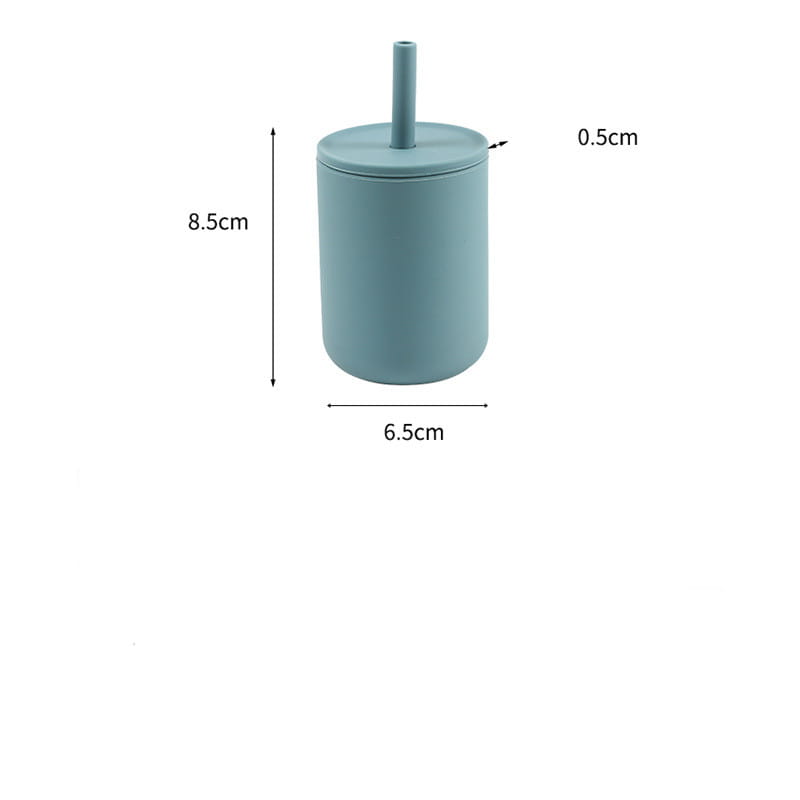 Food Grade Silicone Baby Straw Cup