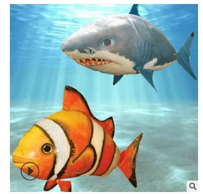 Remote Control Shark Toys Air Swimming Fish Infrared RC Air Balloons Inflatable RC Flying Air Plane Kids Toys beldemo5-toys2