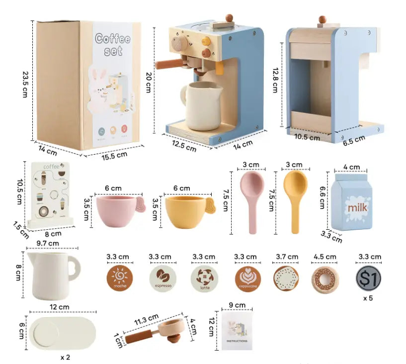 Mini Kitchen Coffee Machine Model Toys
