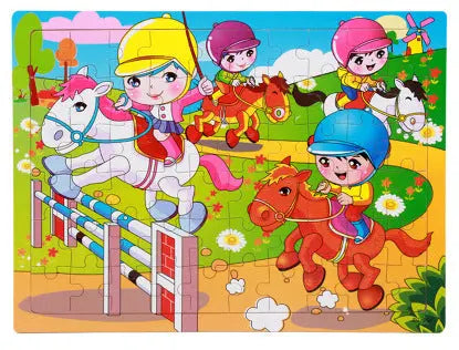 80PCS wooden educational toys educational development baby kids training toys children animal puzzle beldemo5-toys2