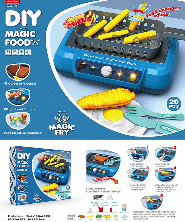 Induction Kitchen Cooking Toys Diy Children's Play House Toy Food Recognize Change Color Toys Kids Gifts beldemo5-toys2