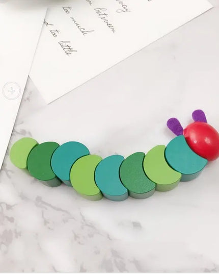 Wooden Toys Worm Hunger Educational Toys Bells toys