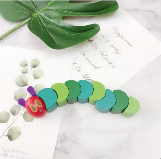 Wooden Toys Worm Hunger Educational Toys Bells toys