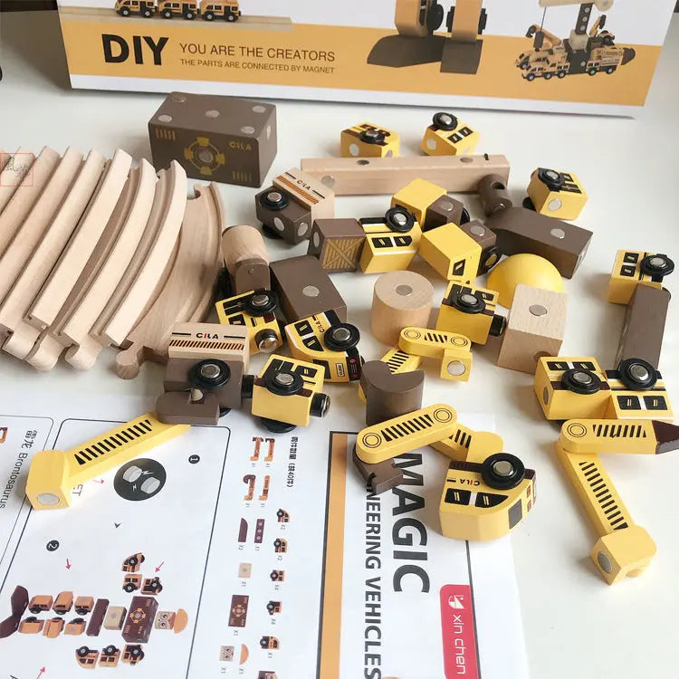 Children's Magnetic Building Blocks Assembling Toys Bells toys