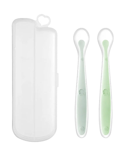 Baby Food Supplement Silicone Spoon Bells toys