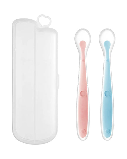 Baby Food Supplement Silicone Spoon Bells toys