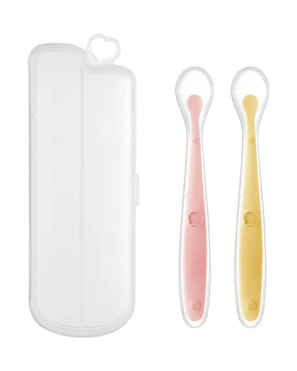 Baby Food Supplement Silicone Spoon Bells toys