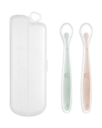 Baby Food Supplement Silicone Spoon Bells toys