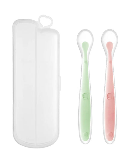 Baby Food Supplement Silicone Spoon Bells toys