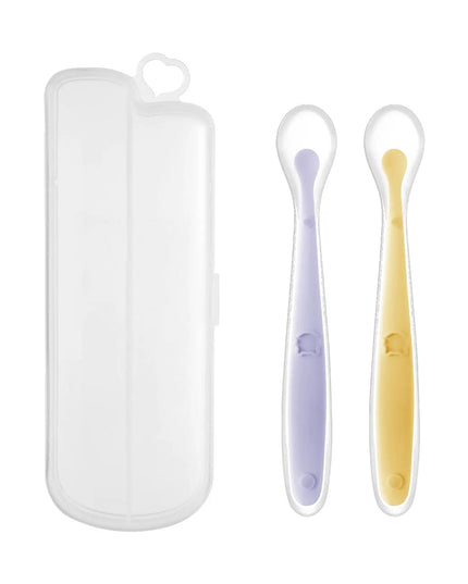 Baby Food Supplement Silicone Spoon Bells toys