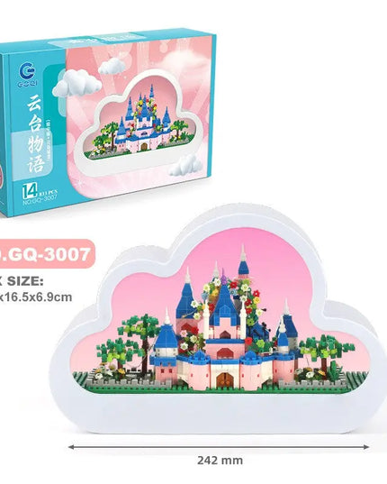 Christma New Style Assembled Building Block Toys Cloud Night Lamp Decorative Mirrors Frame LED Table Lights Creative Desk Bedroom Handmade Birthday Gifts beldemo5-toys2