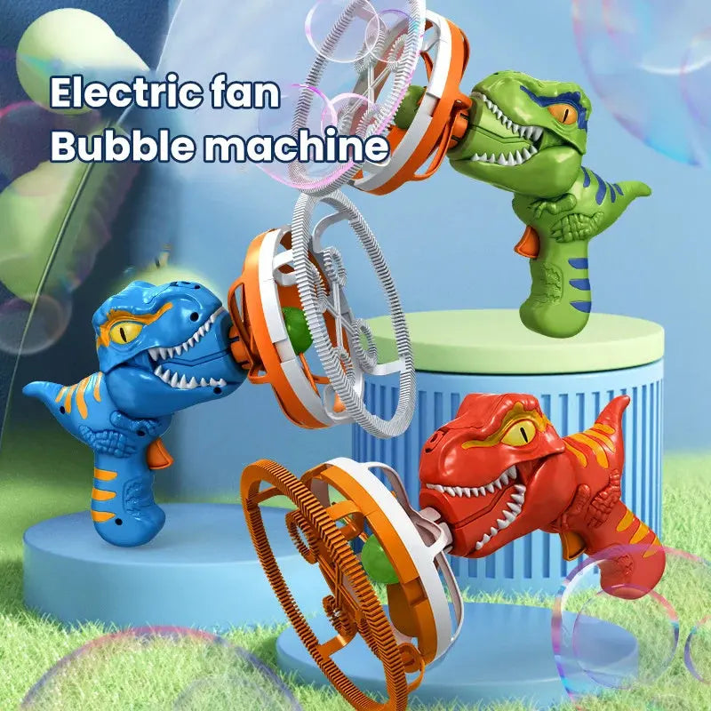 Fan Dinosaur Bubble Machine Bubble Blowing Toy Children's Handheld Bubble Machine New Cartoon Blowing Bubble Gun Toy Gift beldemo5-toys2
