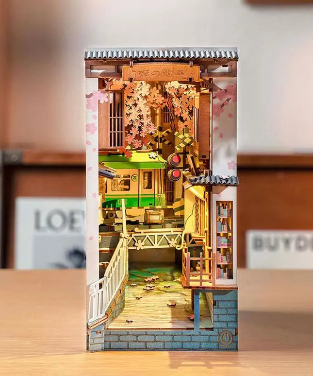 Robotime Rolife DIY Book Nook Wooden Miniature Doll House Light For Bookshelf Insert Furniture beldemo5-toys2