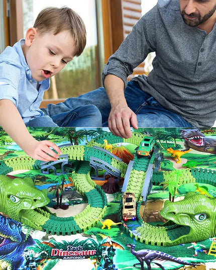Children's Electric Assembled Track Racing Simulation Animal Tyrannosaurus Dinosaur Toy Puzzle Boy Gift beldemo5-toys2