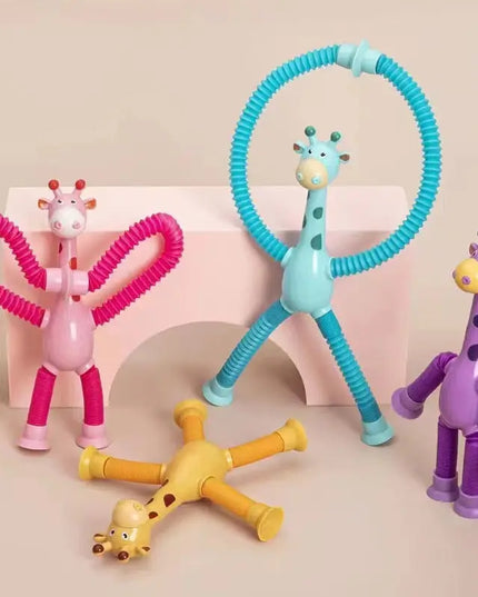 Giraffe Tubes Sensory Toys Novelty Spring Fidget Toy Stretch Tube Stress Relief Toy For Kid Birthday Gift Party Favors beldemo5-toys2