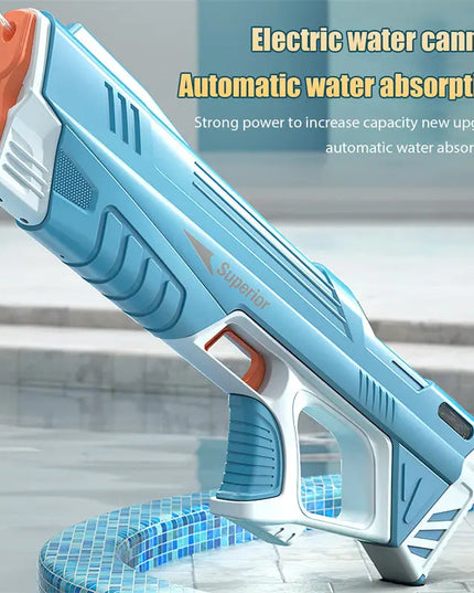 Summer Full Automatic Electric Water Gun Toy Induction Water Absorbing High-Tech Burst Water Gun Beach Outdoor Water Fight Toys beldemo5-toys2