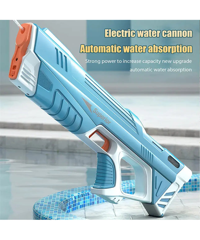Summer Full Automatic Electric Water Gun Toy Induction Water Absorbing High-Tech Burst Water Gun Beach Outdoor Water Fight Toys beldemo5-toys2