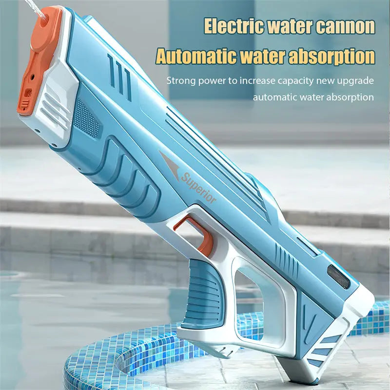 Summer Full Automatic Electric Water Gun Toy Induction Water Absorbing High-Tech Burst Water Gun Beach Outdoor Water Fight Toys beldemo5-toys2