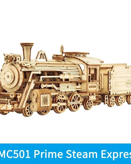 Robotime 3D Wooden Puzzle Prime Steam Express Model DIY Kit Puzzle Toy beldemo5-toys2
