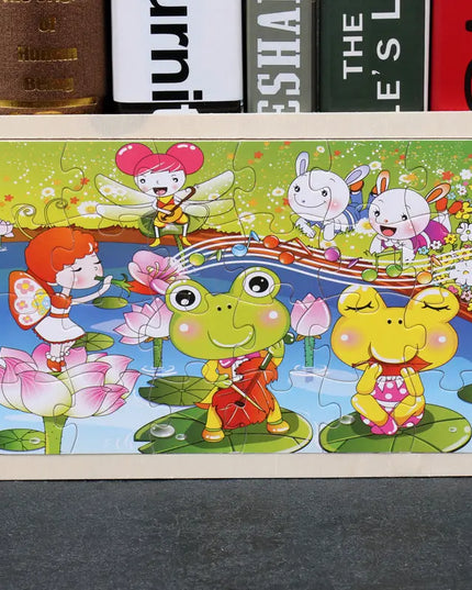 80PCS wooden educational toys educational development baby kids training toys children animal puzzle beldemo5-toys2