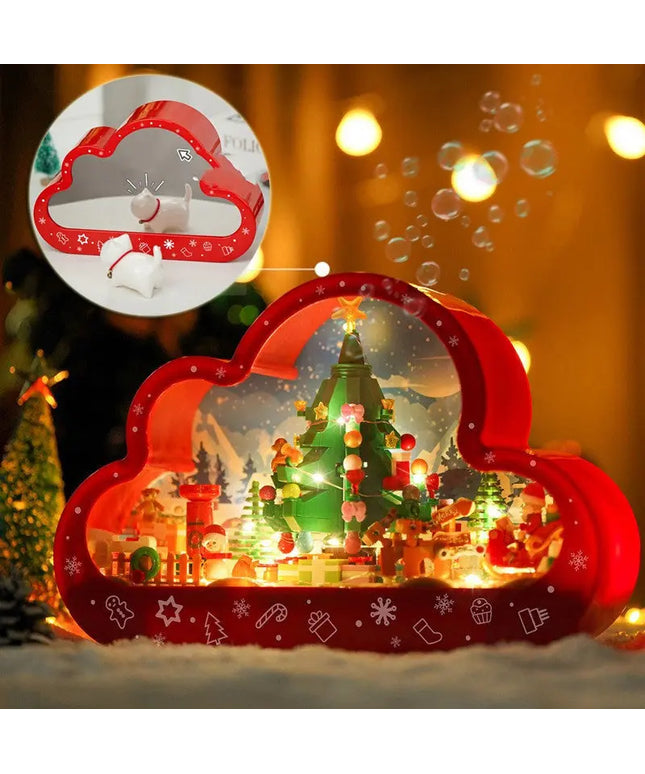 Christma New Style Assembled Building Block Toys Cloud Night Lamp Decorative Mirrors Frame LED Table Lights Creative Desk Bedroom Handmade Birthday Gifts beldemo5-toys2
