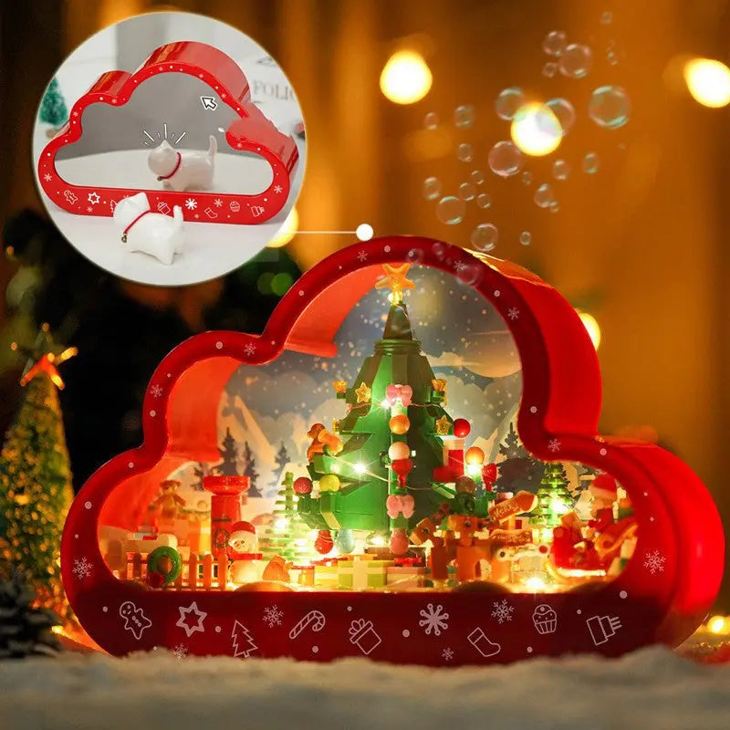 Christma New Style Assembled Building Block Toys Cloud Night Lamp Decorative Mirrors Frame LED Table Lights Creative Desk Bedroom Handmade Birthday Gifts beldemo5-toys2