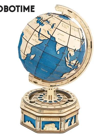 Robotime Globe Earth 567pcs 3D Wooden Puzzle Games Ocean Map Ball Assemble Model Toys Xms Gift for Children Boys Dropshipping beldemo5-toys2