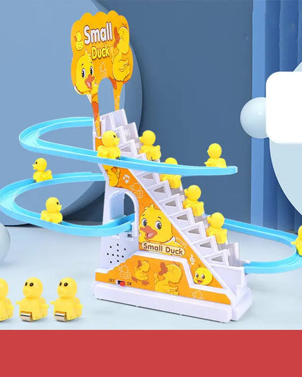 Little Duck Climbing Stairs Toy  Little Penguin Automatic Ladder Light beldemo5-toys2