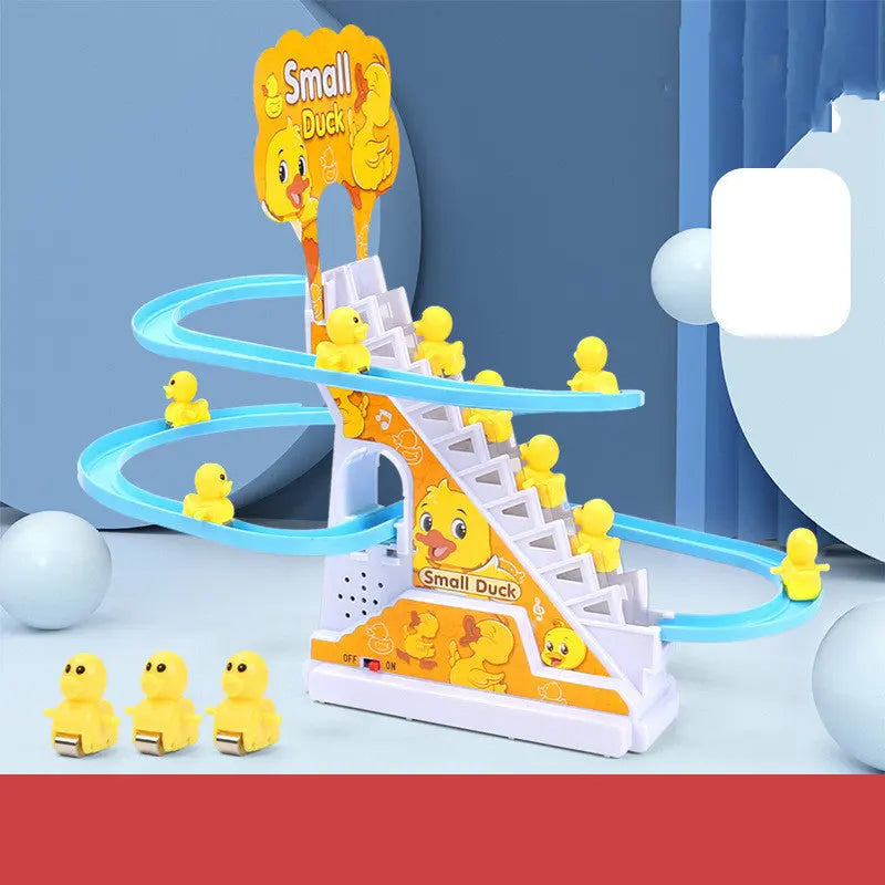 Little Duck Climbing Stairs Toy  Little Penguin Automatic Ladder Light beldemo5-toys2