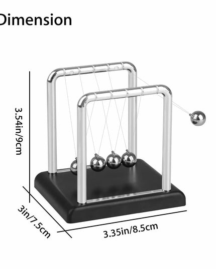 Newtons Cradle Steel Balance Ball Physics Science Pendulum Early Development Educational Desktop Toy Gift Office DecorationNewtons Cradle Pendulum Balance Ball Perpetual Motion Physics Decor Gift beldemo5-toys2