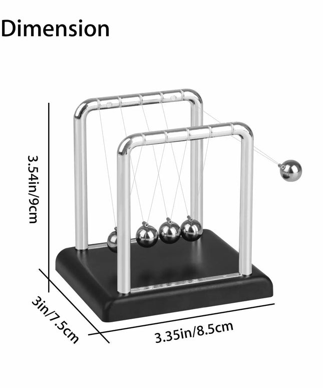 Newtons Cradle Steel Balance Ball Physics Science Pendulum Early Development Educational Desktop Toy Gift Office DecorationNewtons Cradle Pendulum Balance Ball Perpetual Motion Physics Decor Gift beldemo5-toys2