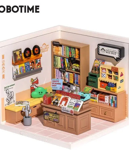 Robotime Rolife Super Creator Daily Plastic DIY Miniature House Cafe Energy Supply Store Building Block Sets English Version beldemo5-toys2