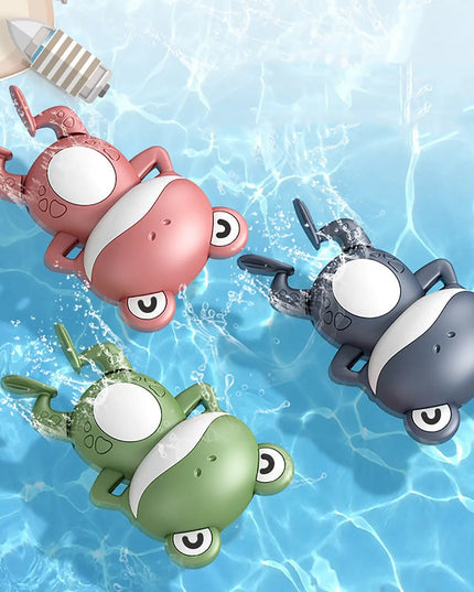 Little Frog Bath Toy, Baby Bathroom, Wind-Up Wind-Up Floating Toy beldemo5-toys2