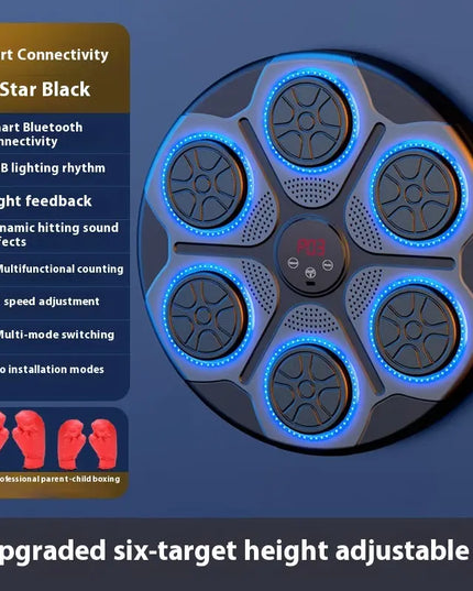 Music Boxing Machine Household With RGB Light Bluetooth Adults Mode Speed Adjustable For Indoor Kickboxing Karate Fitness Home beldemo5-toys2