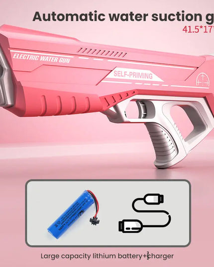 Space Water Gun Electric Automatic Water Absorption Water Fights Toy Outdoor Beach Swimming Pool Bath Toys For Children Kid Gift beldemo5-toys2