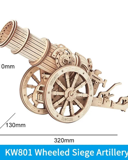 Robotime ROKR Siege Heavy Ballista 3D Wooden Puzzle War Game Assembly Toys Gifts for Children Boys Kids KW401 Dropshipping beldemo5-toys2