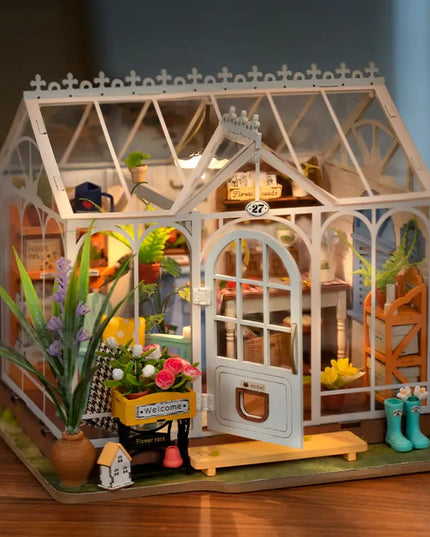 Rolife Mengyu Flower Minature House DIY Building Toys With LED Light For Gifts beldemo5-toys2