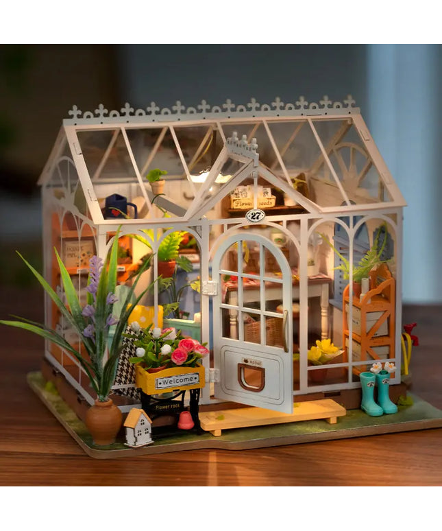 Rolife Mengyu Flower Minature House DIY Building Toys With LED Light For Gifts beldemo5-toys2