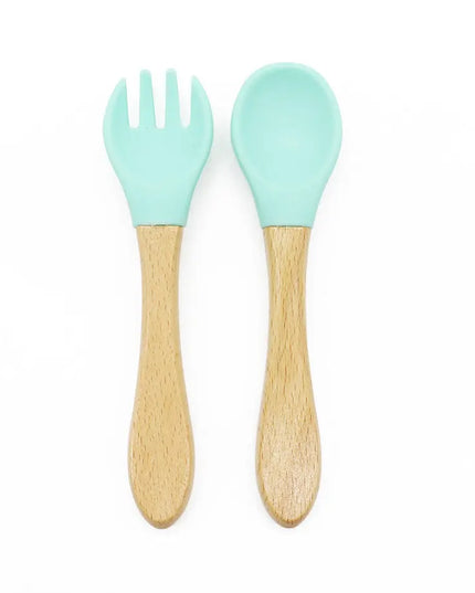 Meal Training Baby Cutlery Fork And Spoon Set Bells toys