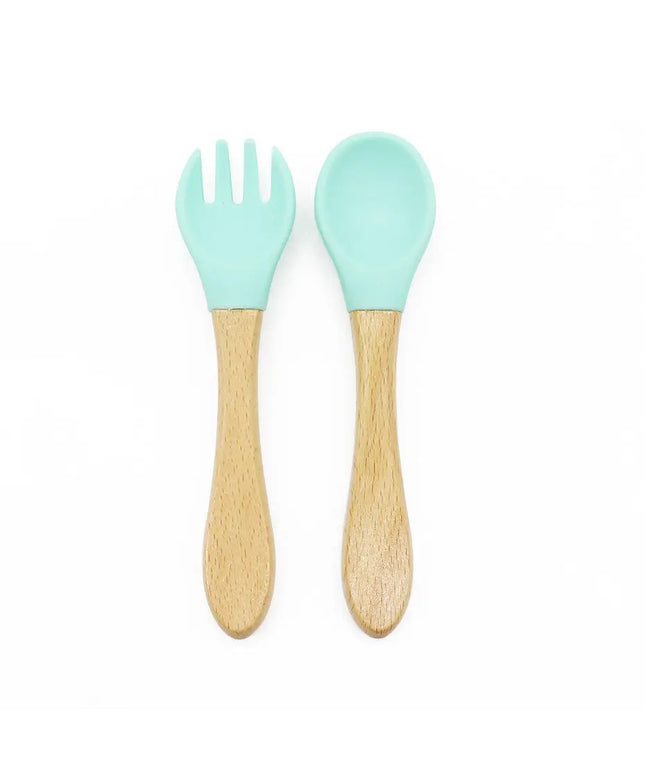 Meal Training Baby Cutlery Fork And Spoon Set Bells toys