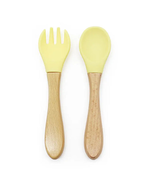 Meal Training Baby Cutlery Fork And Spoon Set Bells toys