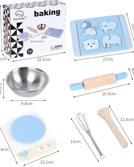 Children's Wooden Play House Baking Assembled Toys Bells toys