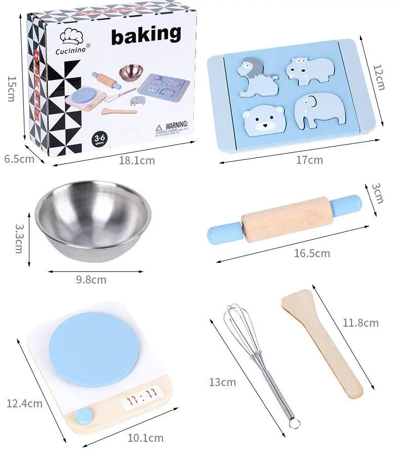 Children's Wooden Play House Baking Assembled Toys Bells toys