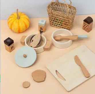 Children's Wooden Play House Baking Assembled Toys Bells toys